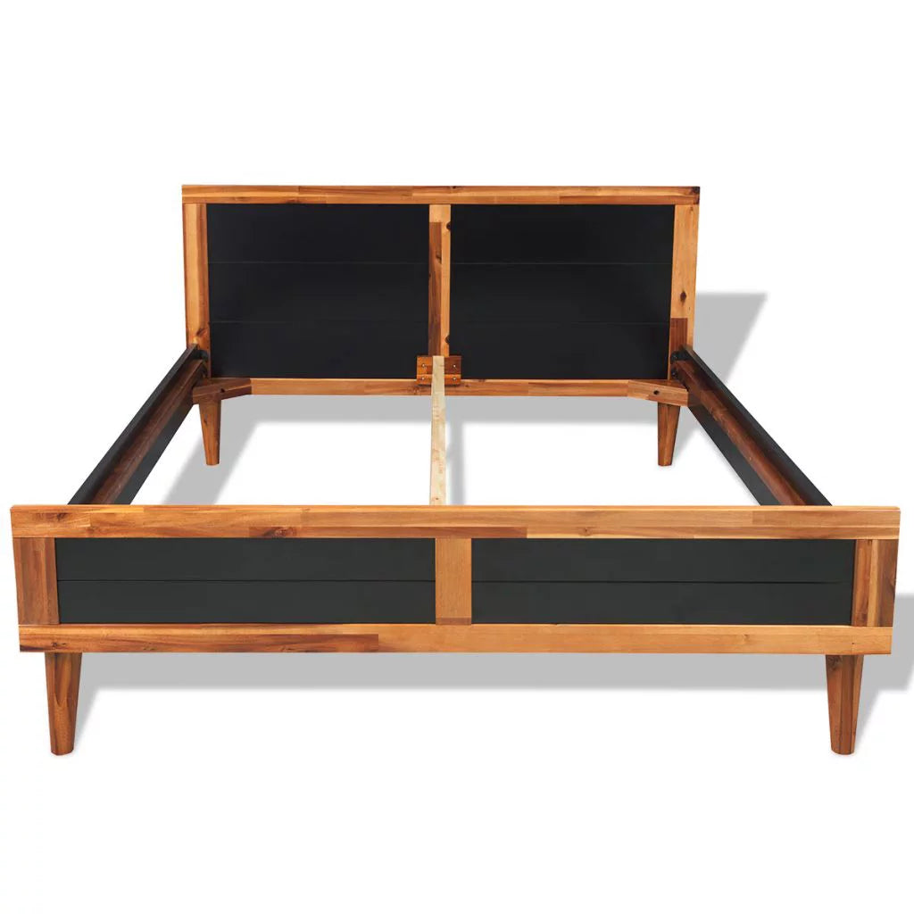 Black Solid Acacia Wood Bed Frame C5523