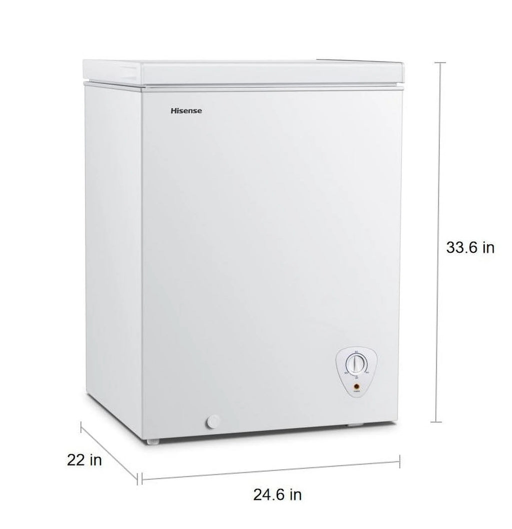 White 5 Cu ft Chest Freezer V1095
