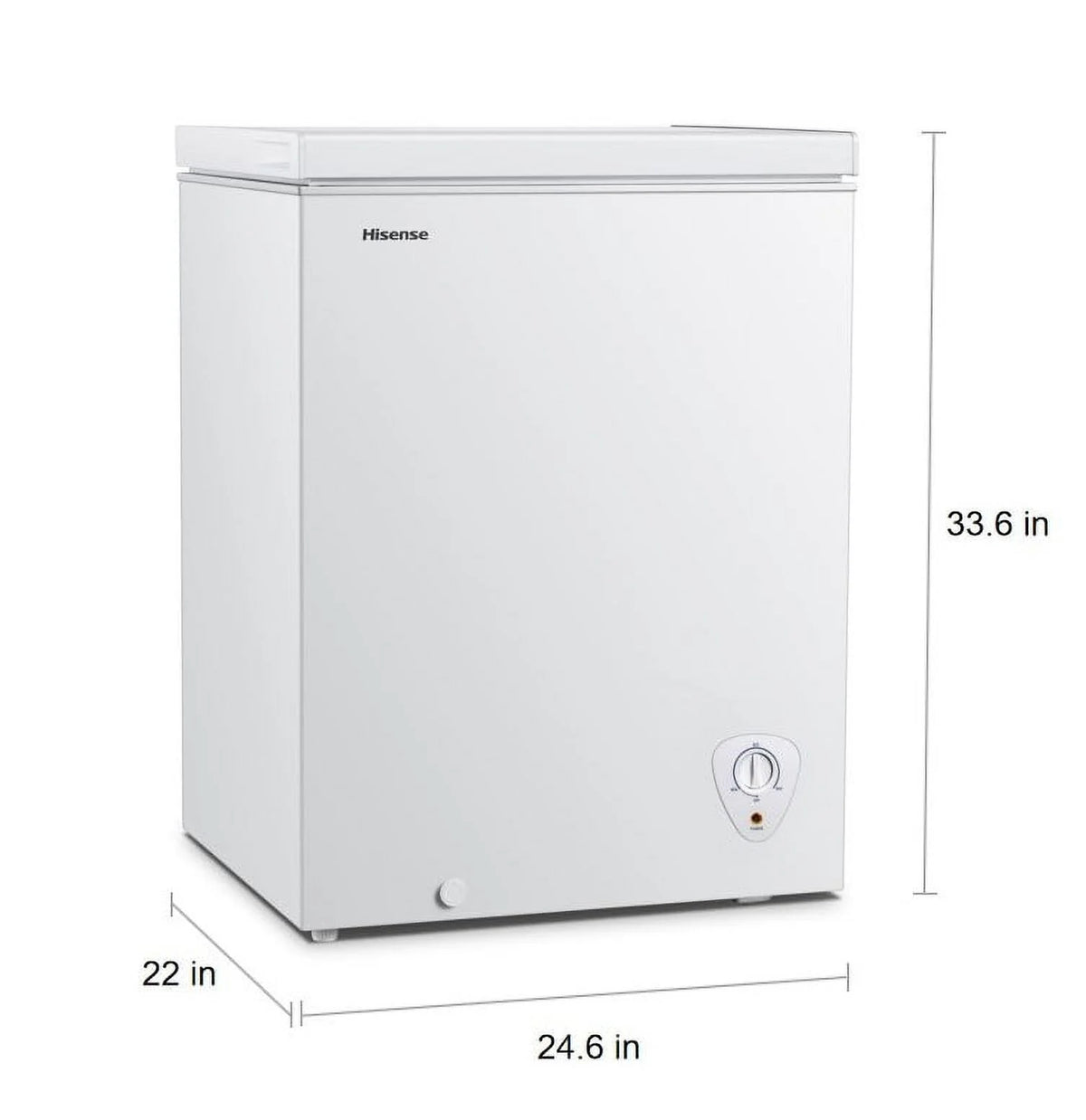 White 5 Cu ft Chest Freezer V1095