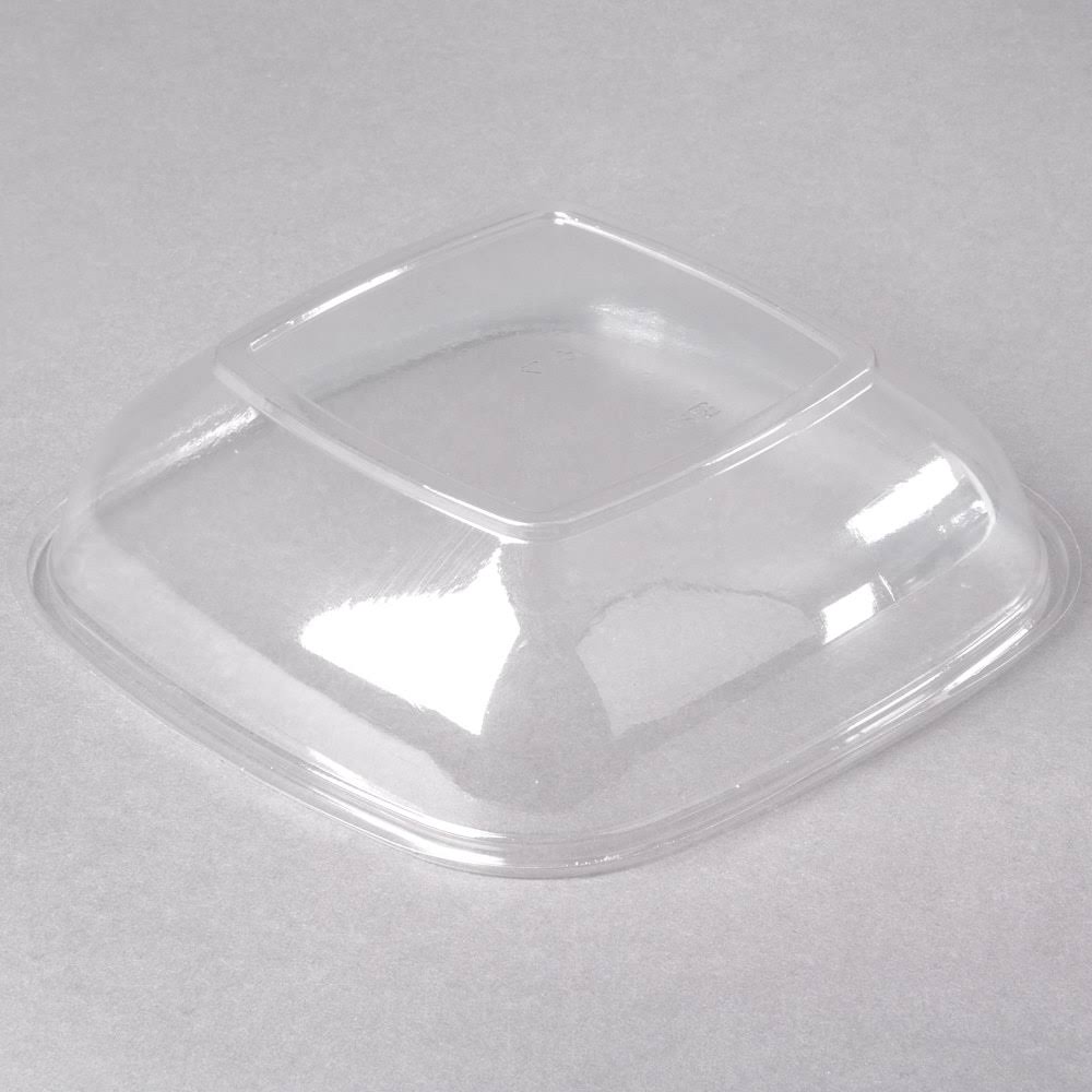 Clear 32 oz Plastic Square Bowl M973