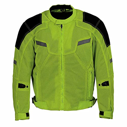 Black CE Armored Textile Motorcycle Jacket M4232