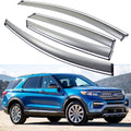 Car Window Visor Vent Shade Deflector Sun Rain Guards Pack of 2 X617479