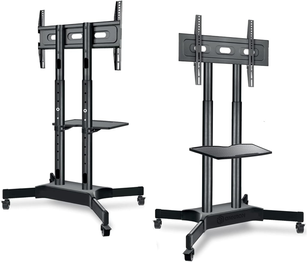 Mobile TV Stand for 40 to 65 Inch TV with Wheels Shelves V846952
