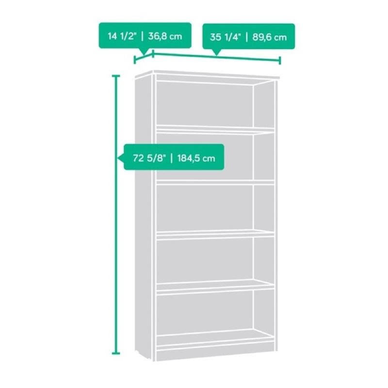 5 Shelf Bookcase in Bourbon Oak H96885