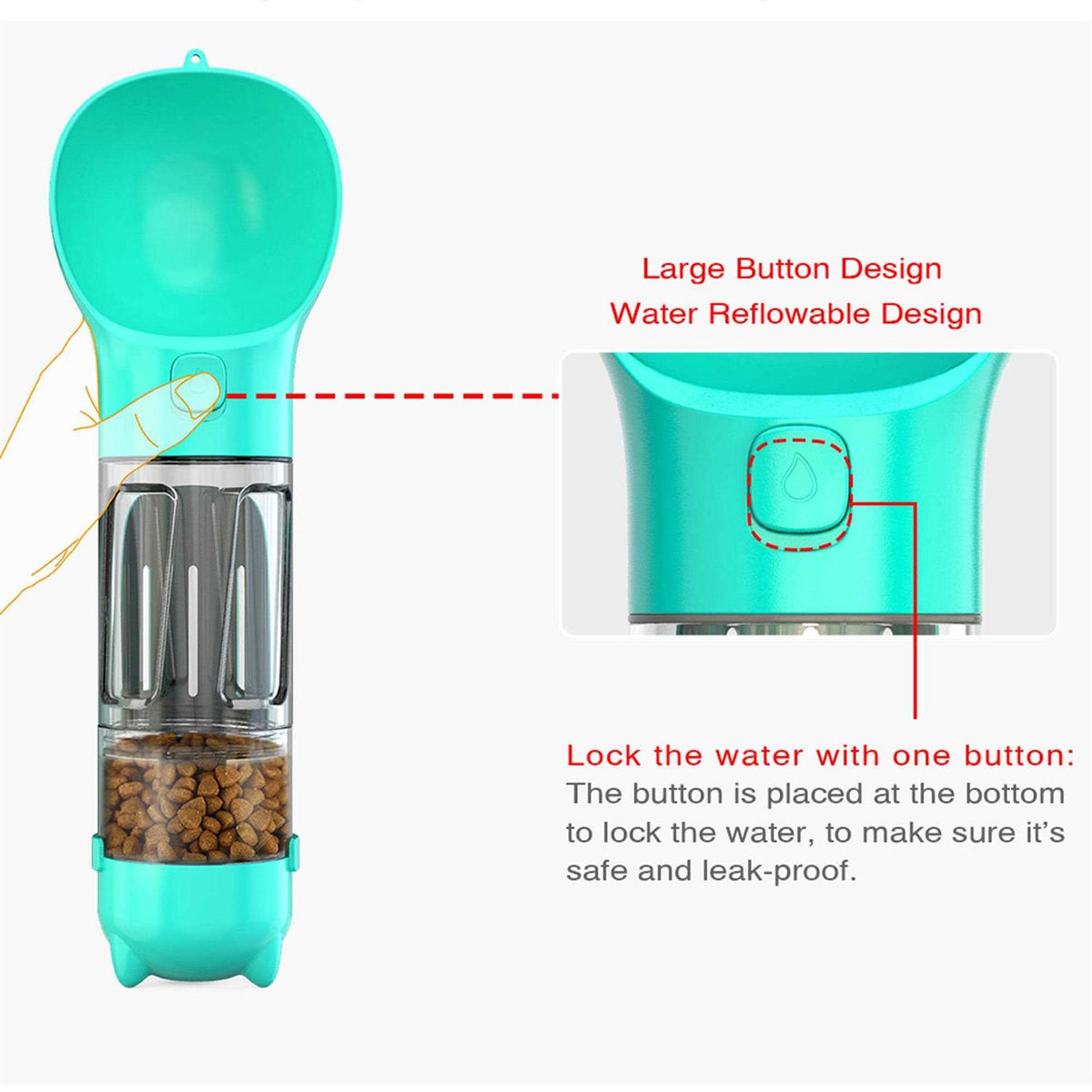 3 in 1 Dog Travel Bottle Set H464