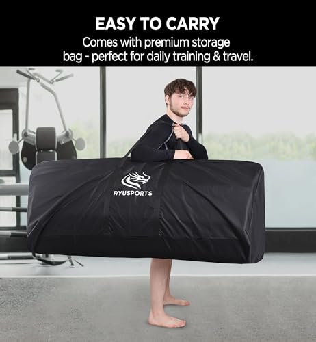 10x10ft Roll-Up XPE Foam Martial Arts Mat with Carry Bag G2886