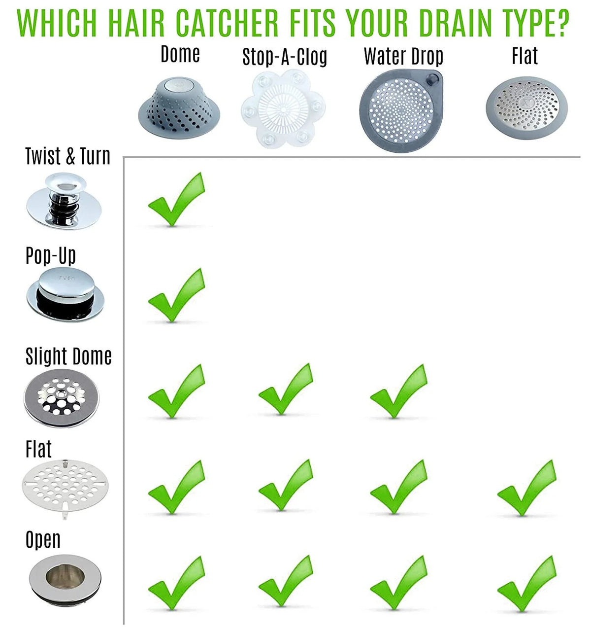 Shower Drain Hair Catcher R730