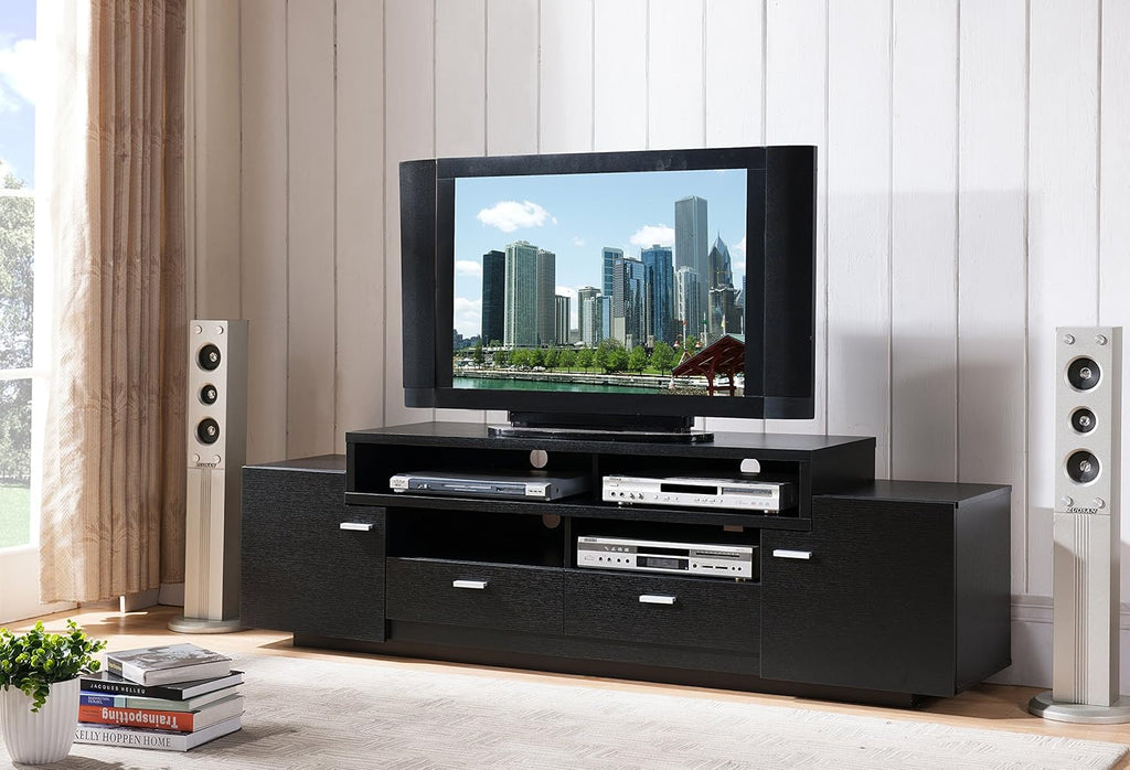 Black Multi-Shelves TV Stand T66866