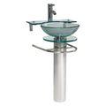 Modern Glass Bathroom Pedestal E558