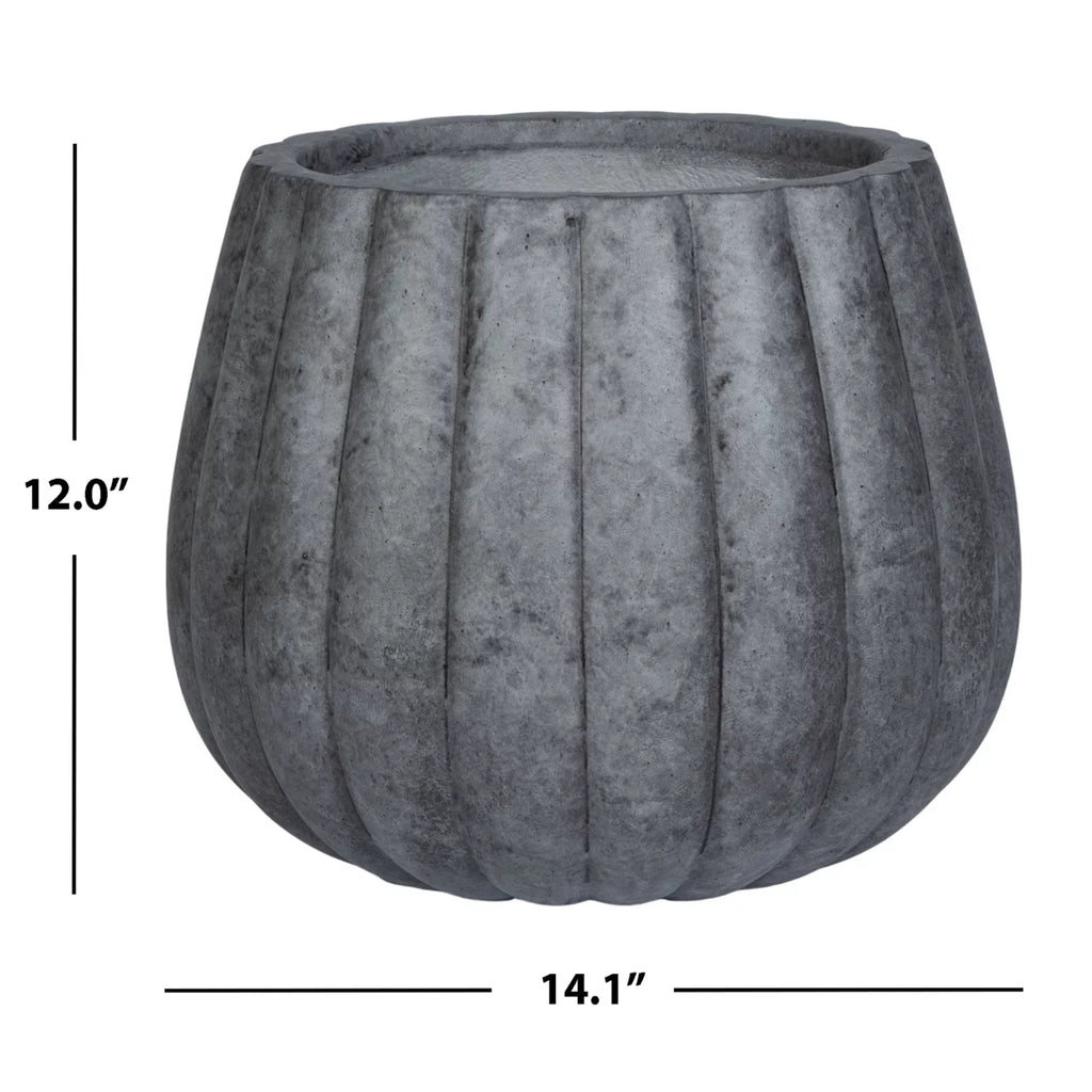 Grey Round Patio Planter W72665