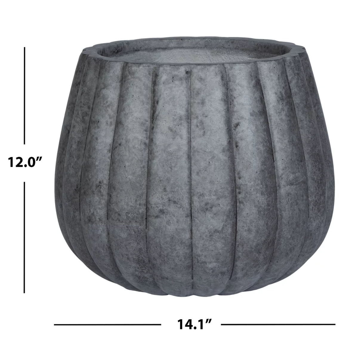 Grey Round Patio Planter W72665
