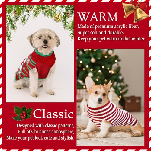 4 Pack Dog Christmas Sweater T535