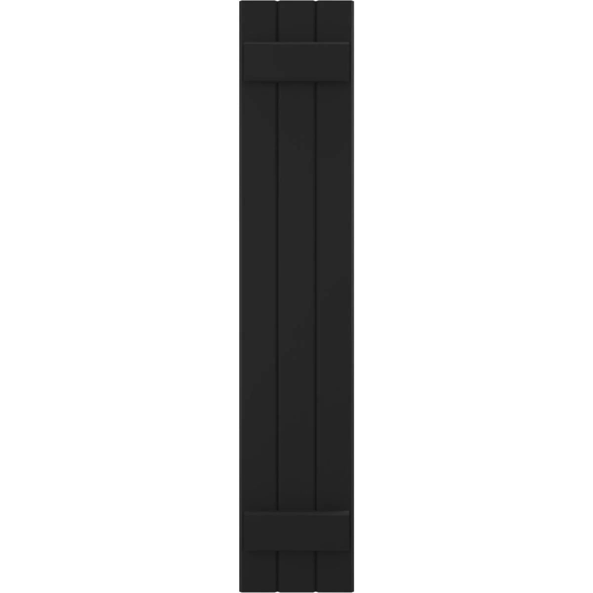 Black Real Wood Board-n-Batten Shutters S9532