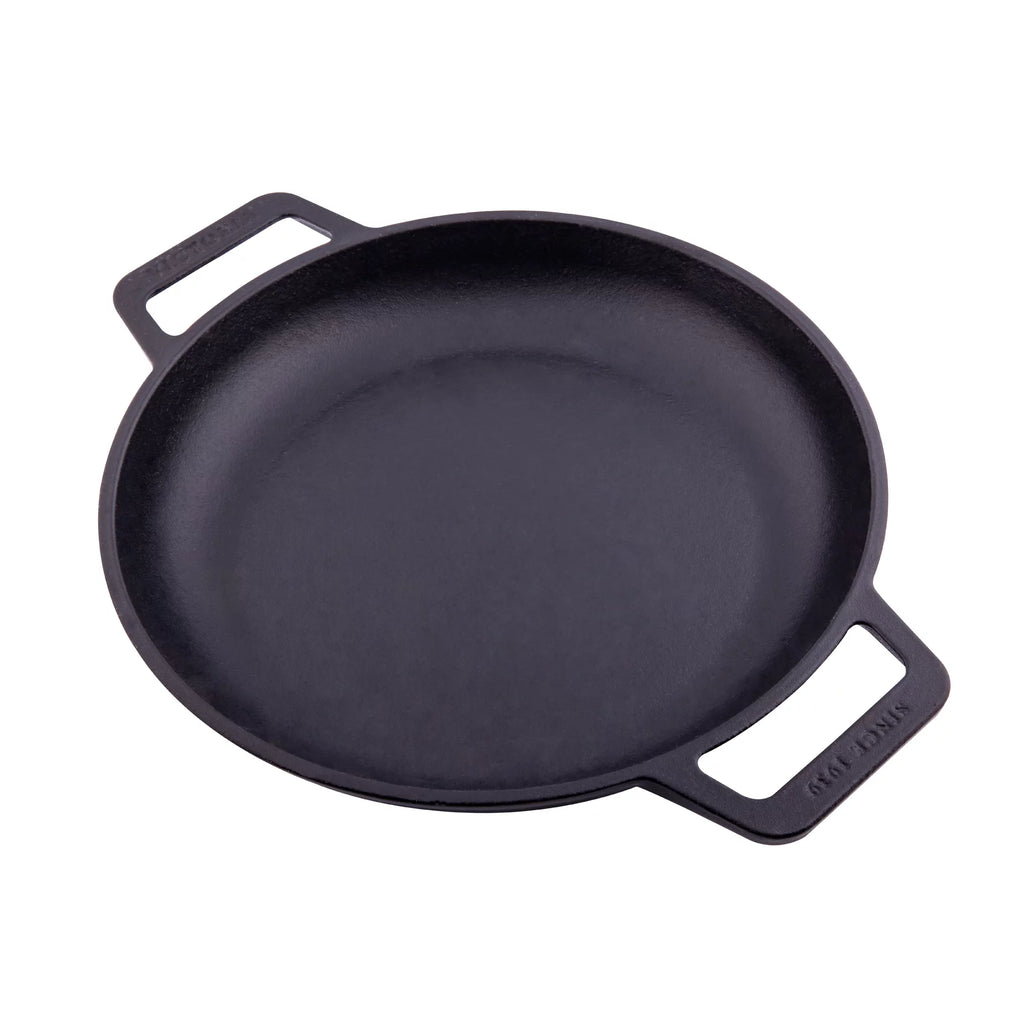 10-Inch Cast Iron Round Skillet with Double Loop Handles I5626