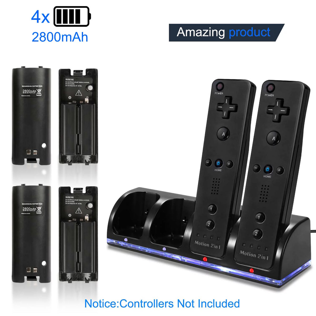 Black Charging Dock Game Controller Charger Z638876