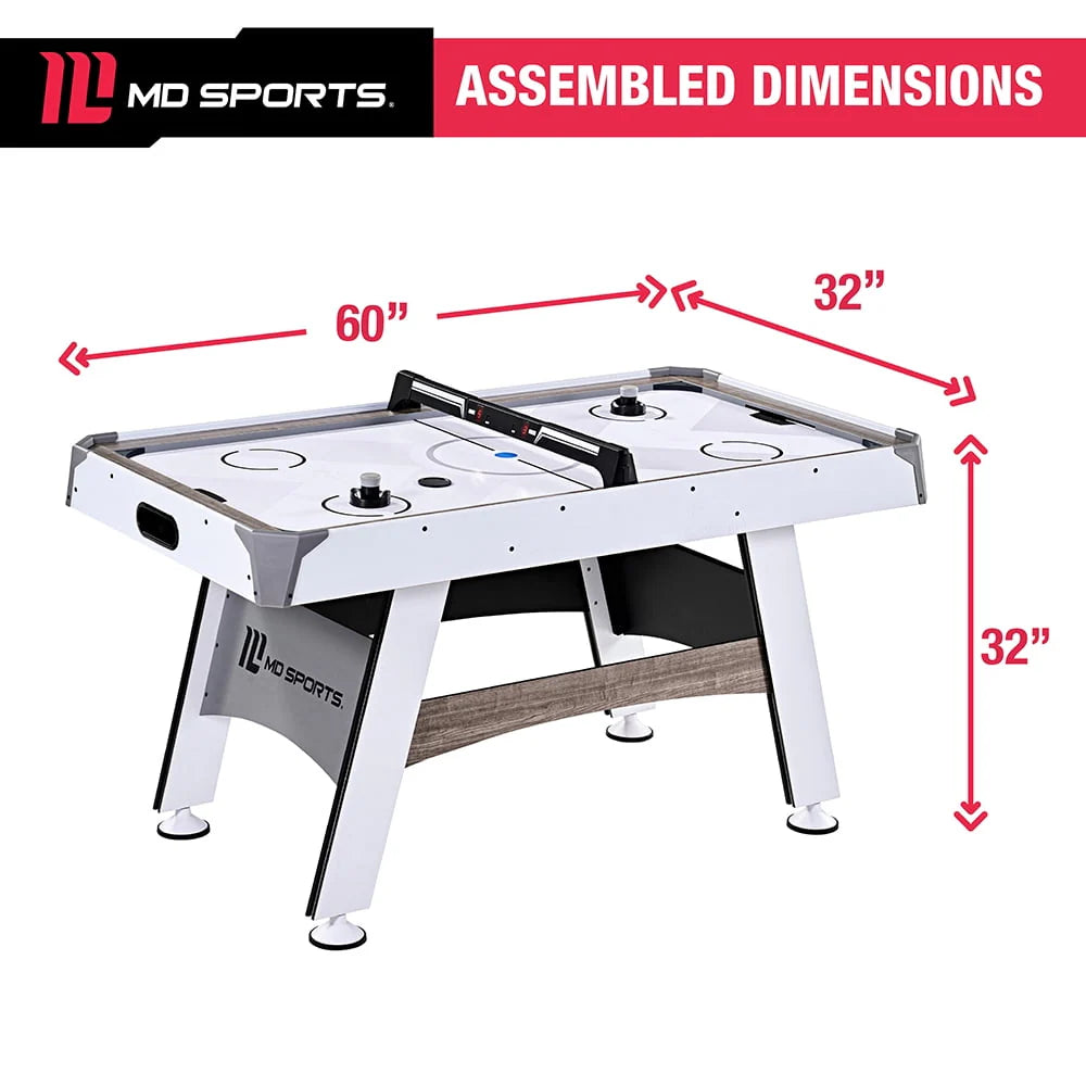 5 ft. Air Powered Hockey Table with Overhead Electronic Scorer K737460