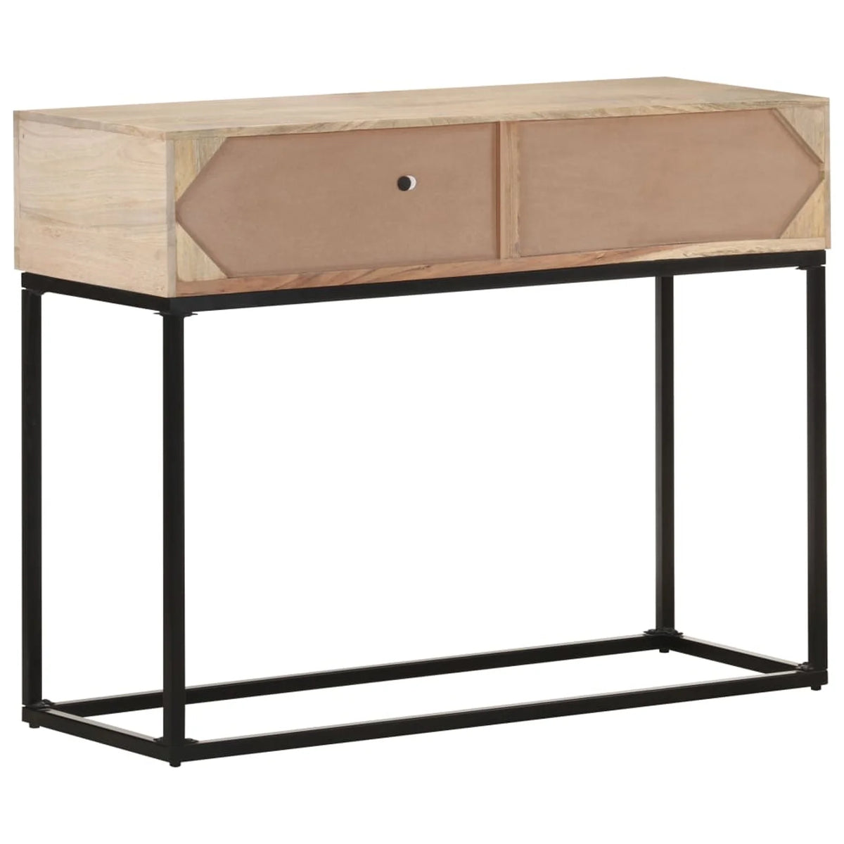 Console Table Solid Mango Wood and Natural Cane M79671
