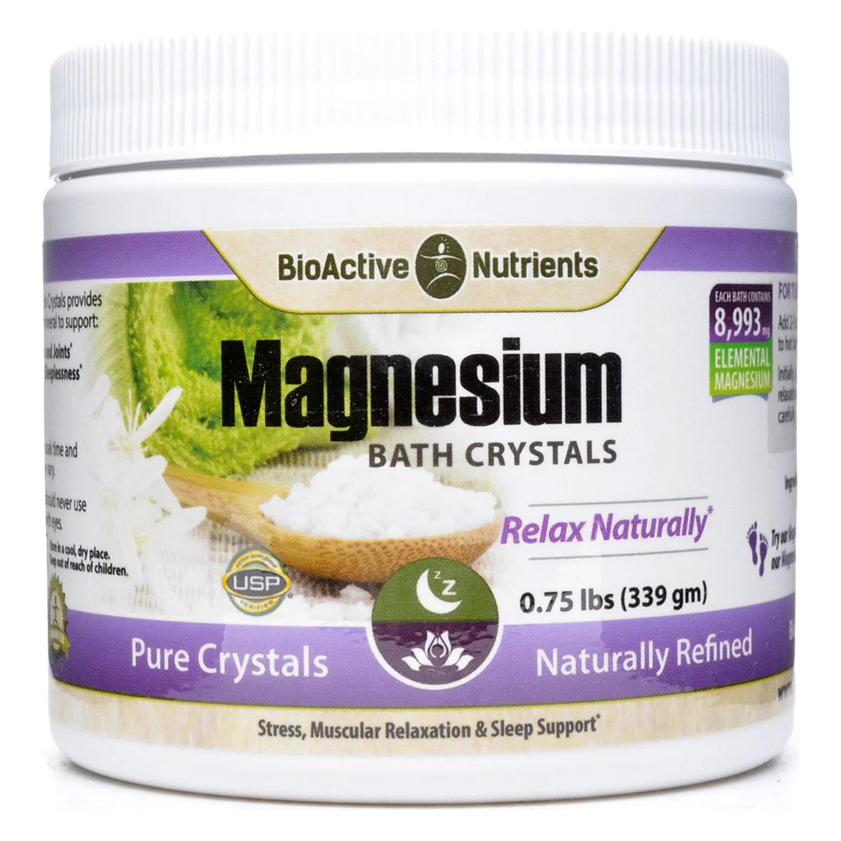 Magnesium Bath Crystals .75 lbs W156