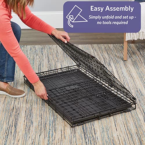 Single & Double Door Dog Crate with Leak-Proof Pan X759719