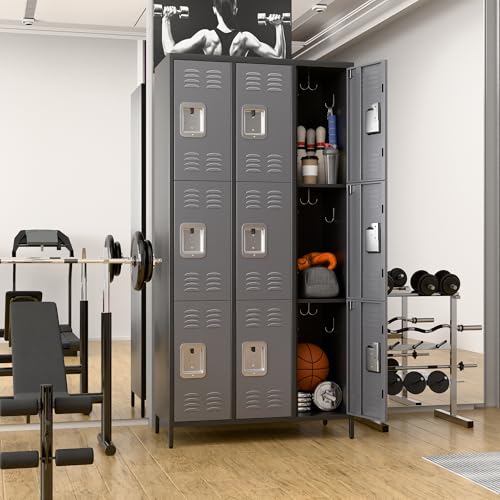 Metal Locker with 9 Doors U680234