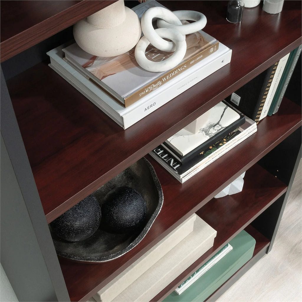 Classic Cherry 5-Shelf Engineered Wood Bookcase T60547