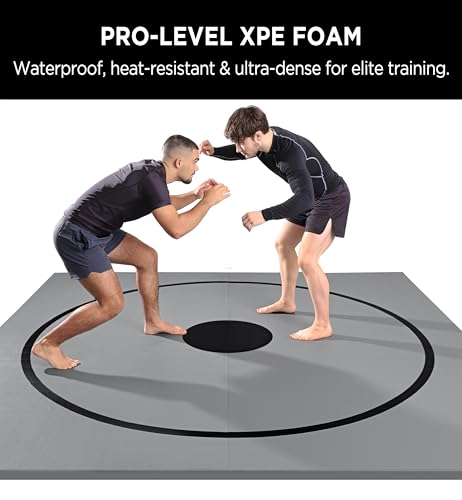 10x10ft Roll-Up XPE Foam Martial Arts Mat with Carry Bag G2886