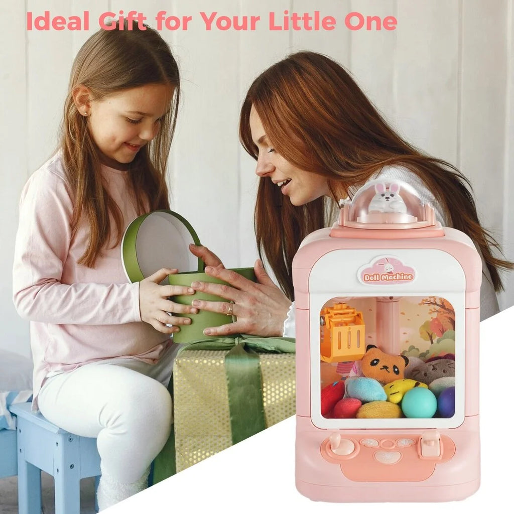 Children's Claw Machine with Plush Toys and Capsules Y64120