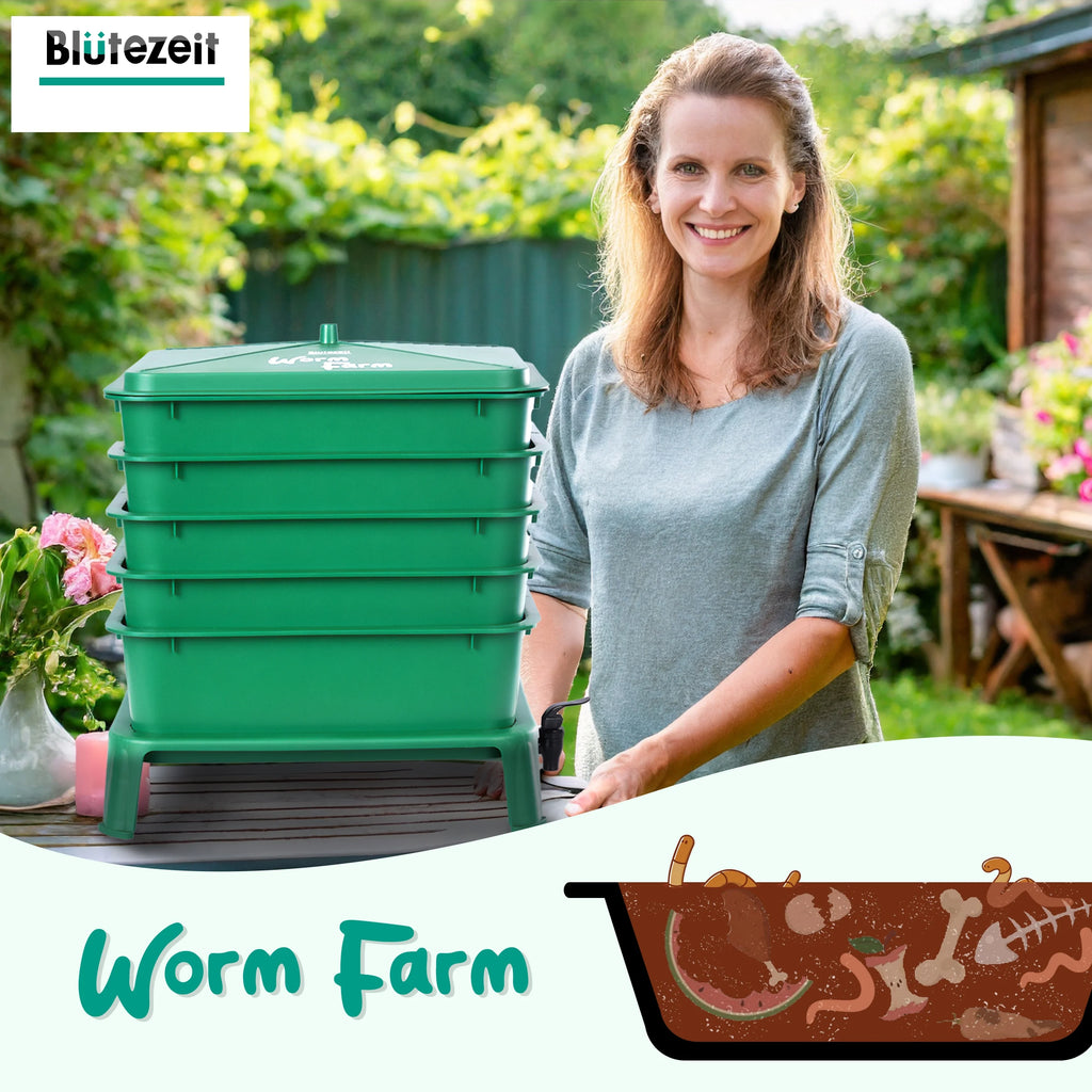 5-Tray Worm Composter with Complete Kits D67923