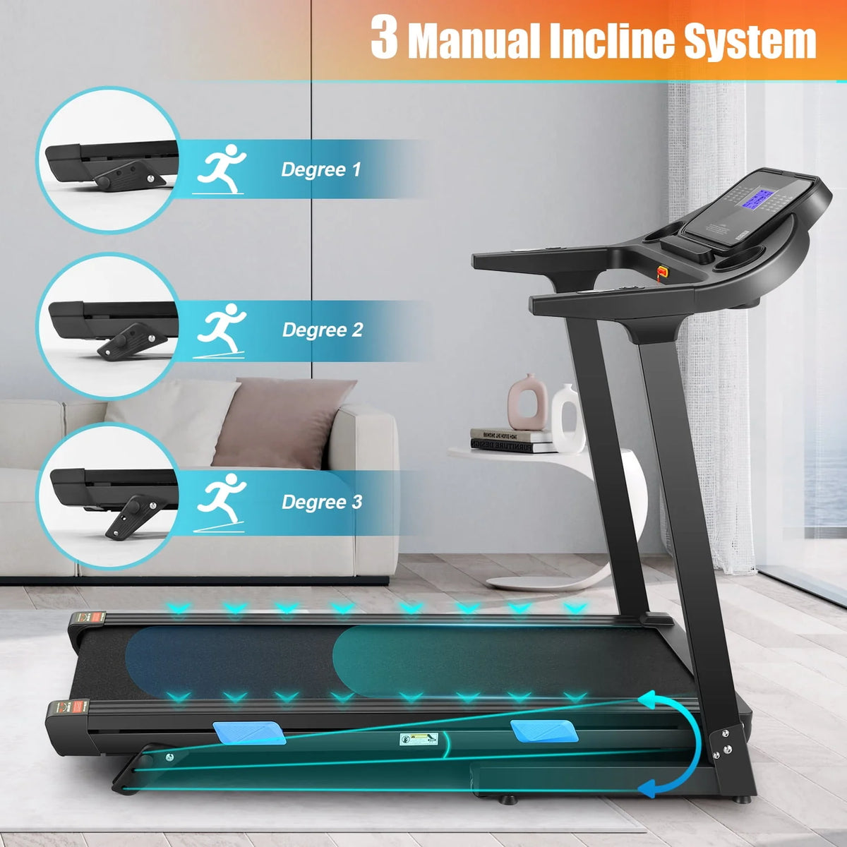 3.25 HP Incline Folding Treadmill R187663