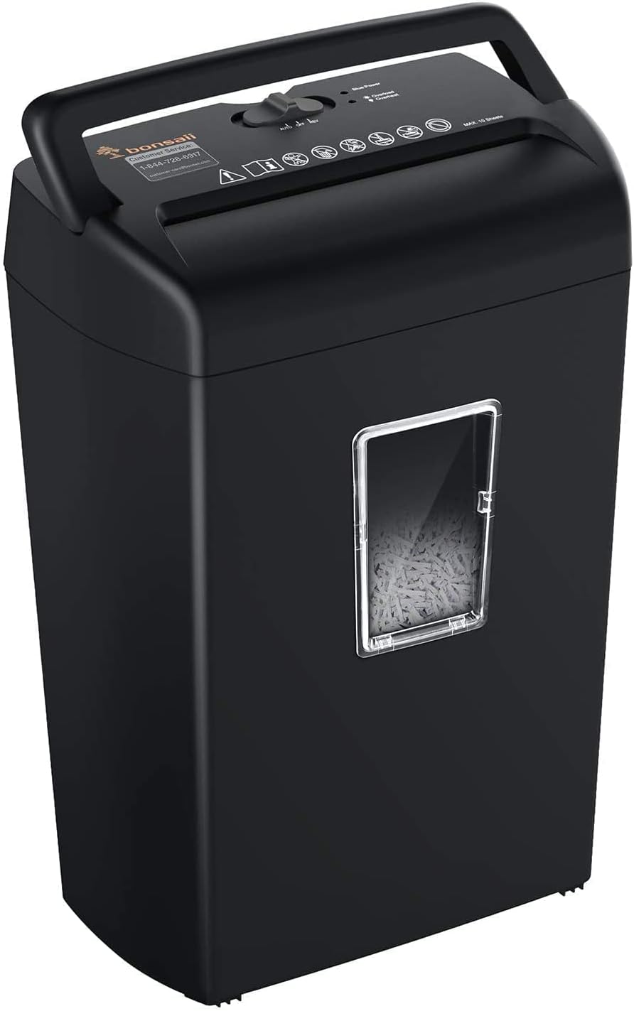10-Sheet Cross-Cut Paper Shredder with 5.5 Gallons Basket J949768
