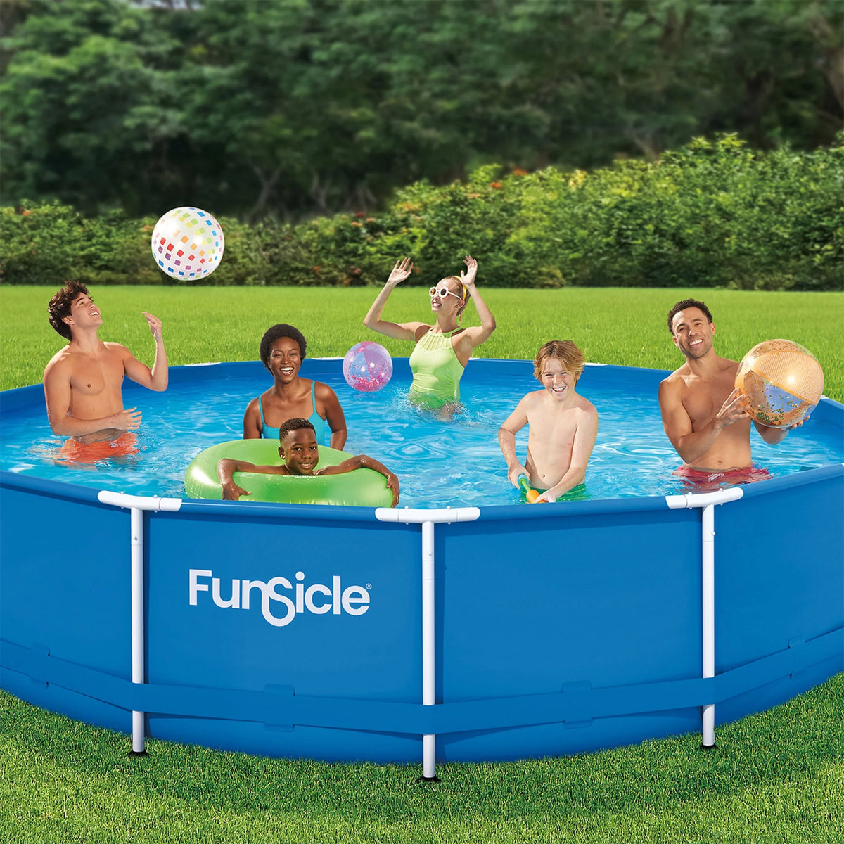 Round Frame Above Ground Swimming Pool Set D244
