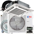24,000 BTU Ceiling Cassette Mini Split AC/Heating System with Heat Pump W844