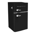 2 Door Retro Mini Fridge in Black Q971
