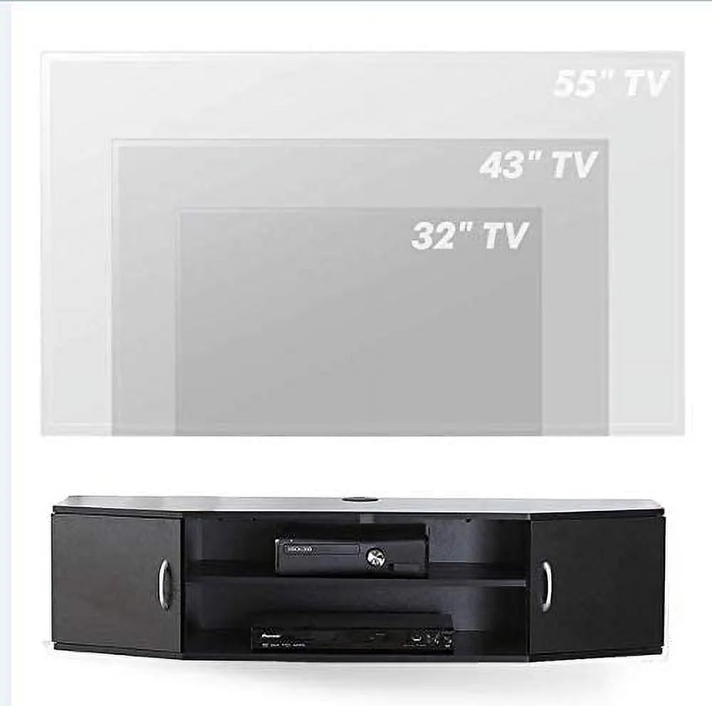 Wall Mounted TV Stand with Doors V24612