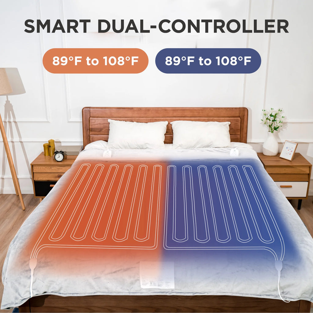 King Size Dual Control Washable Heated Blanket U836293
