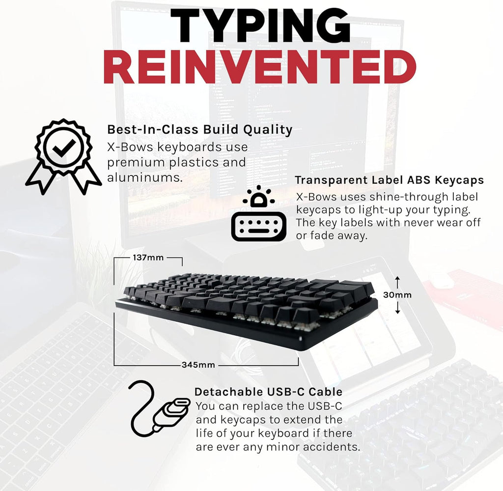 Black Ergonomic Mechanical Keyboard Y71445