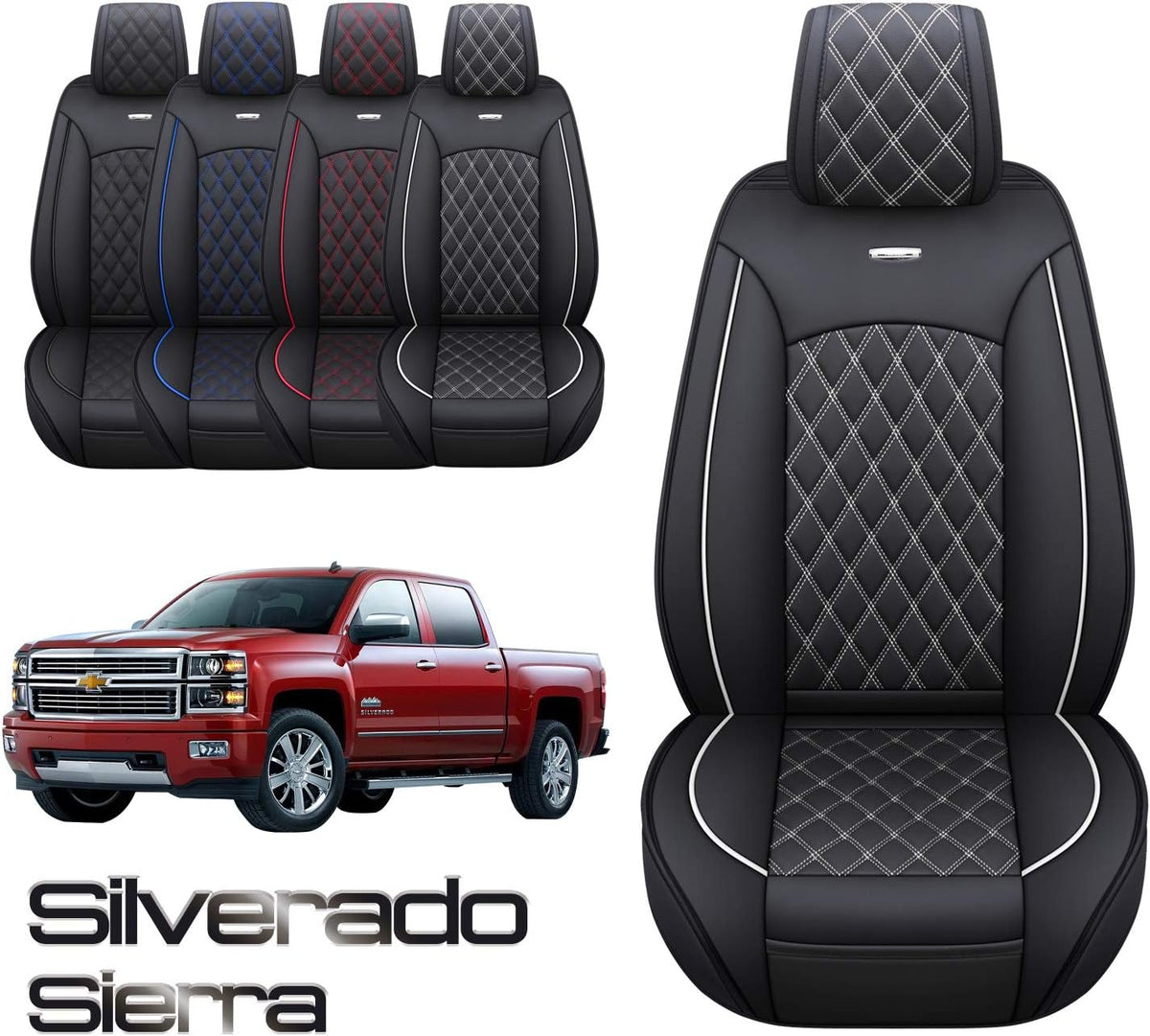 Black 2 Pc Front Seat Covers M522055