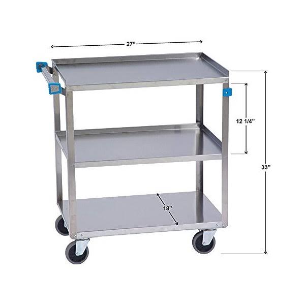 Stainless Steel 3 Shelf Utility Cart A226