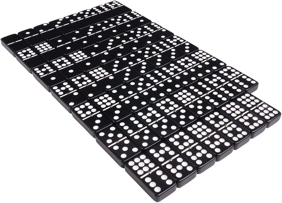 Black Double 9 Domino Set S30016