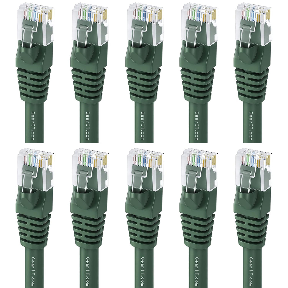 Cat 6 Ethernet Cable 6 ft 10-Pack Black U778