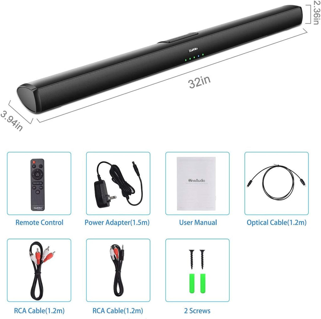 Wired and Wireless Bluetooth Sound Bar Q5449