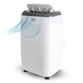 8,000 BTU Portable Air Conditioner with Remote Control, White X944