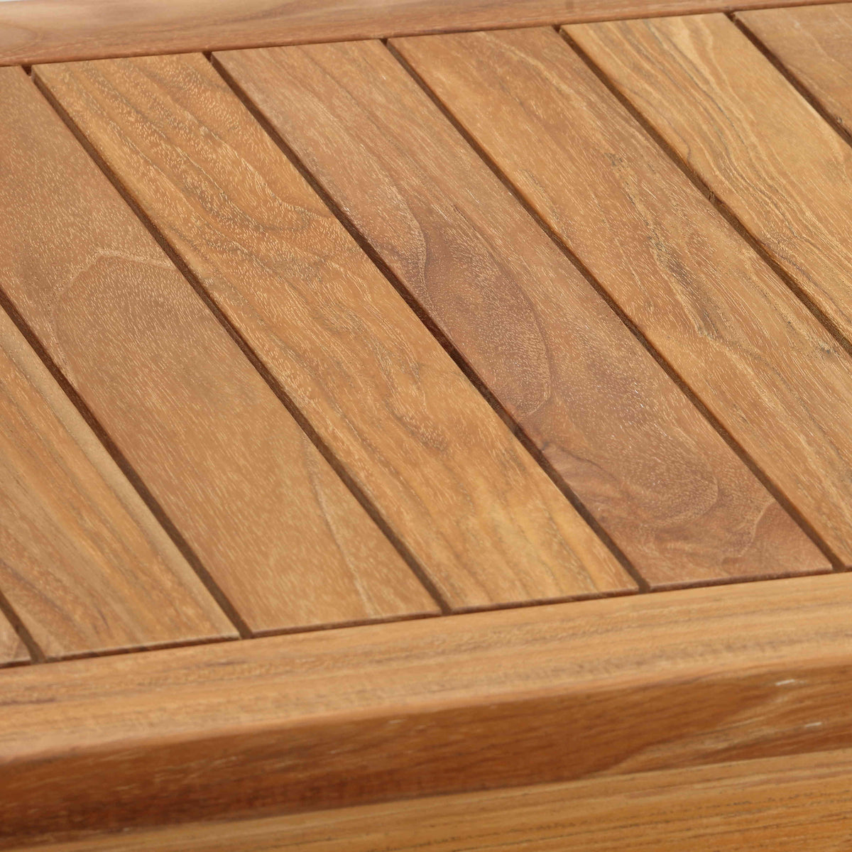 Solid Teak Wood Side Table with Shelf Y904
