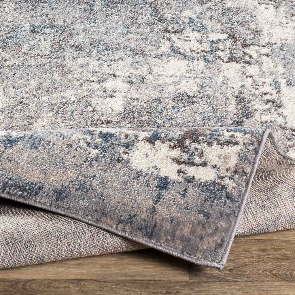 7x7 Teal Square Area Rug E9018
