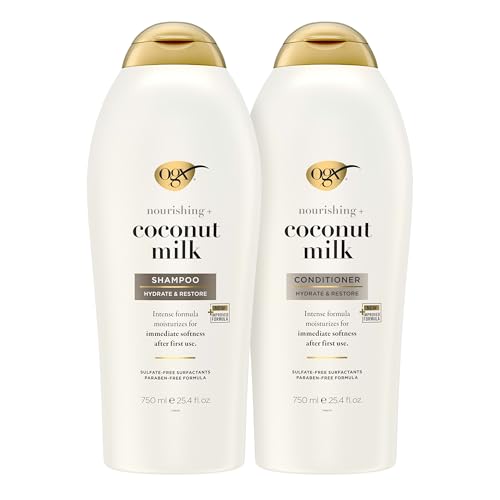 Sulfate Free Coconut Milk Shampoo and Conditioner Set 2 Pack U3894