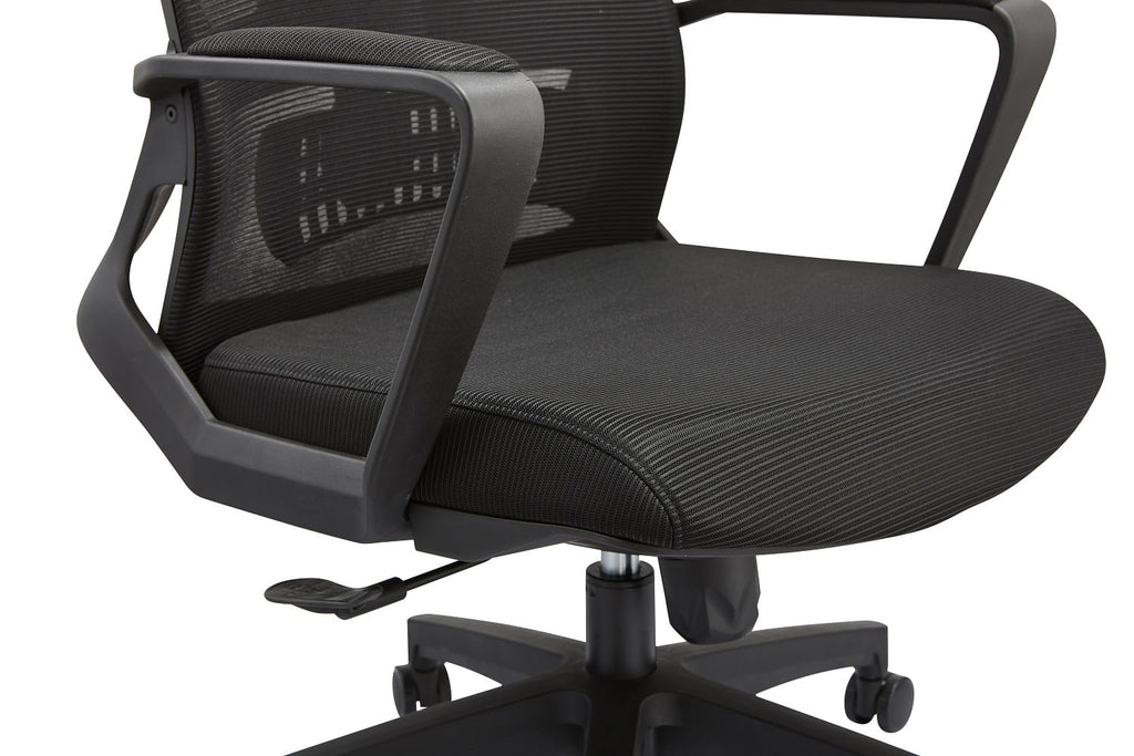 Black Reclining Ergonomic Mesh Office Chair with Lumbar Support K418