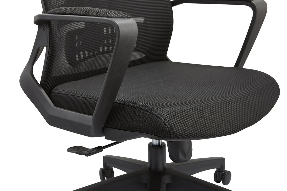 Black Reclining Ergonomic Mesh Office Chair with Lumbar Support K418