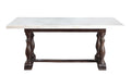 72" Marble Top Dining Table X984