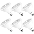 PAR38 LED Flood Light Bulb, 100W Equivalent, Dimmable, E26 Base, 6 Pack P9220