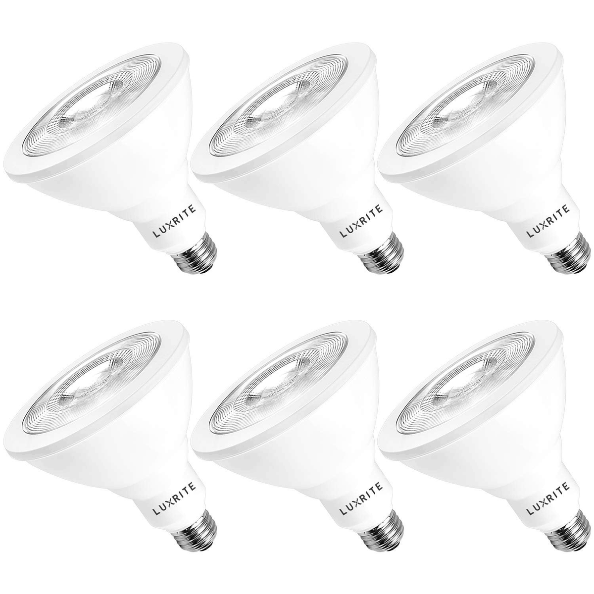PAR38 LED Flood Light Bulb, 100W Equivalent, Dimmable, E26 Base, 6 Pack P9220